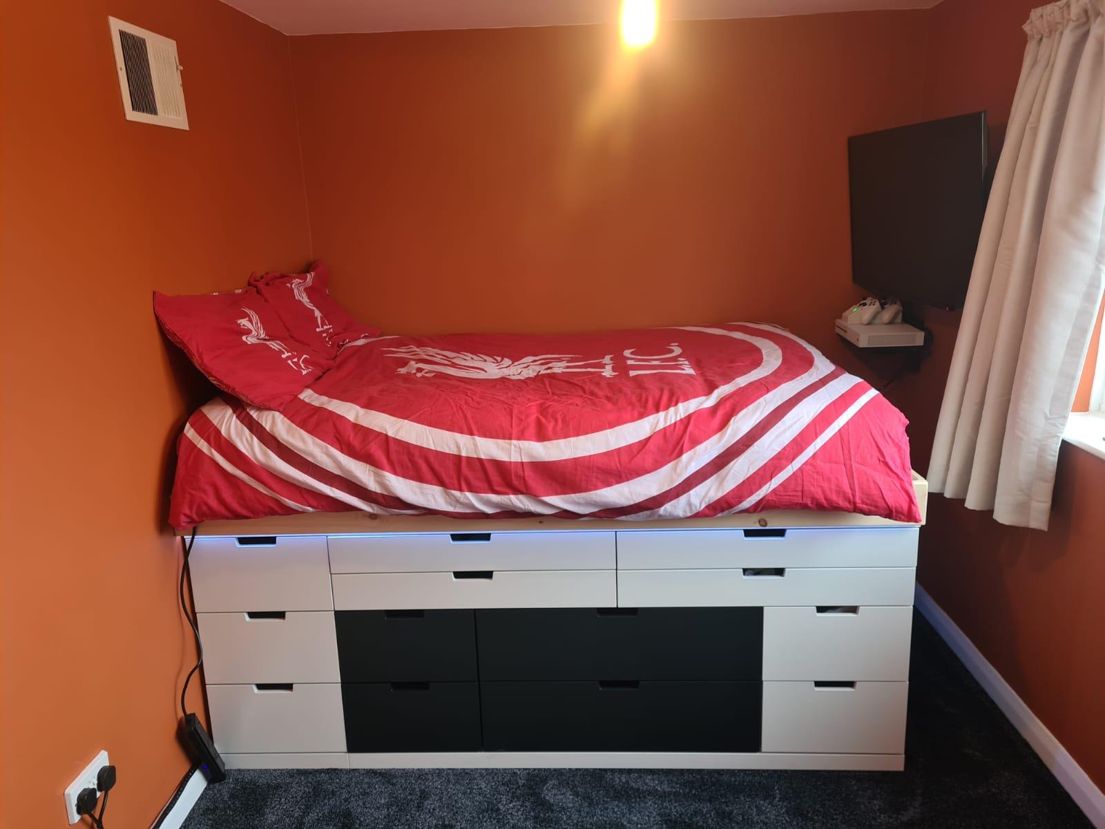 Bedroom storage bed